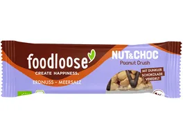 FOODLOOSE Bio Nut Choc Peanut Crush Riegel