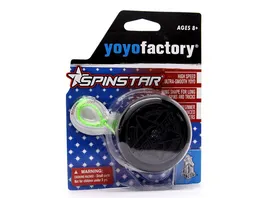 YoYoFactory LED Spinstar YoYo fuer Beginner Fortgeschrittene und Profis 58 mm B 37 mm 61 g mit patentiertem Spielsystem