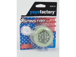 ELLIOT YoYoFactory LED Spinstar GLOW YoYo fuer Beginner Fortgeschrittene und Profis 58 mm B 37 mm 61 g fluoreszierend