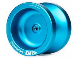 YoYoFactory DV888 YoYo fuer Beginner Fortgeschrittene und Profis 50 mm B 40 5 mm 67 g blau mit patentiertem Spielsystem