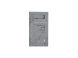 LIVING NATURE Charcoal Clay Mask Kohle Tonerde Maske