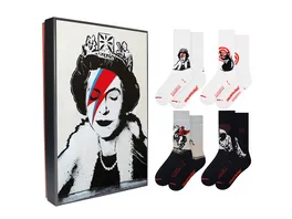 MuseARTa Unisex Socken The world s most famous Graffiti Lizzie Stardust Geschenkpackung