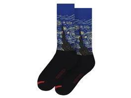MuseARTa Unisex Socken Vincent van Gogh Sternennacht