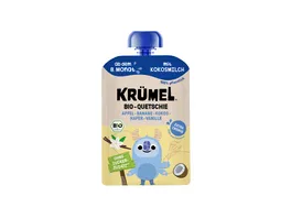 Kruemel Bio Quetschie mit Kokosmilch Hafer Vanille Kokos Banane Apfel