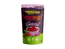 NUTRIPUR Fruchtsnack gefriergetrocknete Himbeeren