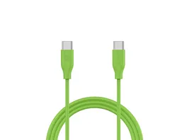 XLayer Colour Line Typ C auf Typ C Kabel 1 m Green