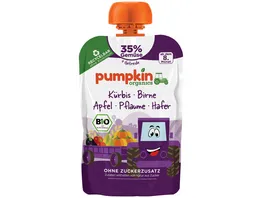 pumpkin organics Bio Quetschie Kuerbis Birne Pflaume Hafer