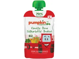 pumpkin organics Bio Quetschie Karotte Birne Suesskartoffel Brokkoli