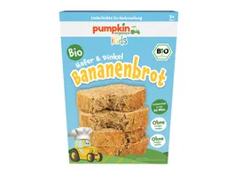 pumpkin organics Bio Hafer Dinkel Bananenbrot Backmischung