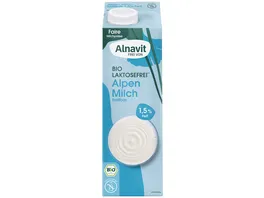 Alnavit Bio Laktosefreie Alpenmilch haltbar 1 5 Fett