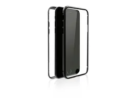 Black Rock Cover 360 Glass fuer Apple iPhone 7 8 SE 2020 SE 2022 Schwarz