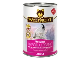 Wolfsblut Hundenassfutter VetLine Hypoallergenic
