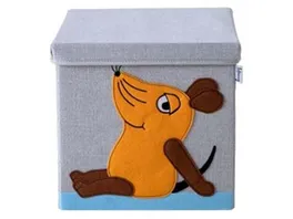 Lifeney Aufbewahrungsbox mit Deckel Die Maus 30x30x30cm