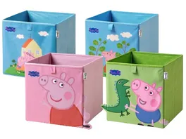 Lifeney Aufbewahrungsbox Peppa Pig 30x30x30cm 4er Set
