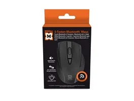 Mueller 5 Tasten Bluetooth Maus mit optischem Sensor schwarz