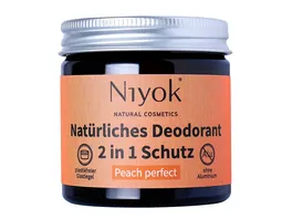 Niyok 2 in 1 Deodorant Creme Anti Transpirant Peach Perfect
