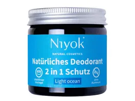 Niyok 2 in 1 Deodorant Creme Anti Transpirant Light ocean