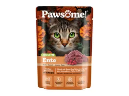 Pawsome Katzennassfutter Adult Ente