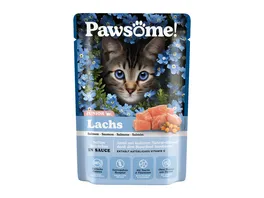 Pawsome Katzennassfutter Junior Lachs