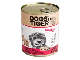 Dogs n Tiger Adult Premium Hundenassfutter Guadn Rind Kuerbis