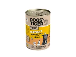 Dogs n Tiger Adult Hundenassfutter Proviant Huhn Ente Apfel Kartoffel