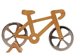 Winkee Fahrrad Pizzaschneider aus Holz