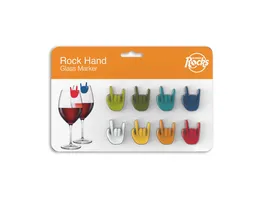 Winkee Glasmarkierer Rock Hand 8er Set