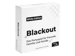 more is more Blackout White Edition