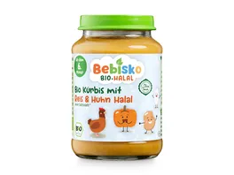 BEBISKO Bio Kuerbis mit Reis und Huhn Halal