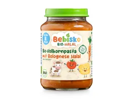 BEBISKO Bio Vollkornpasta mit Bolognese Halal