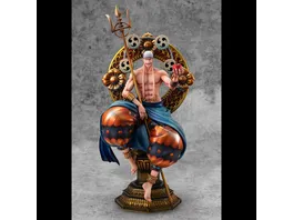One Piece P O P PVC Statue Neo Maximum The only God of Skypiea Enel 34 cm