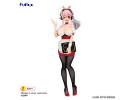 Super Sonico BiCute Bunnies PVC Statue Super Sonico Waitress Ver 28 cm