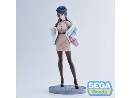 Rascal Does Not Dream of a Bunny Girl Senpai Luminasta PVC Statue Mai Sakurajima Casual Clothes Ver 21 cm