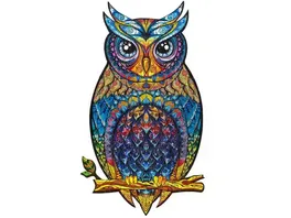 ELLIOT UNIDRAGON Charming Owl 21 x 35 cm Groesse M Holzpuzzle 186 Teile