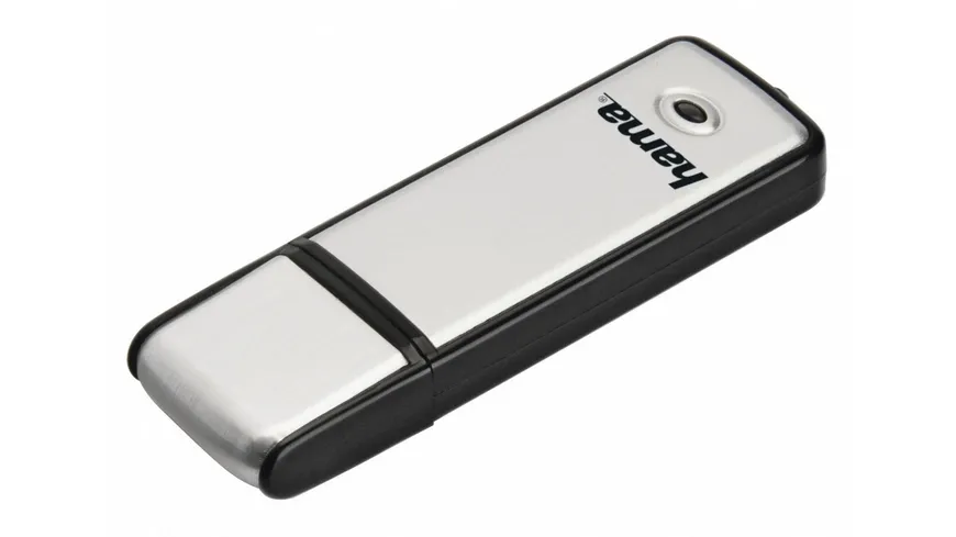 Hama USB-Stick "Fancy", USB 2.0, 16 GB, 10MB/s, Schwarz/Silber
