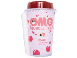 OMG Bubble Tee Pfirsich Popping Bubbles mit Erdbeer Geschmack