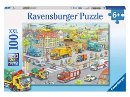 Ravensburger Puzzle Fahrzeuge in der Stadt 100 XXL Teile