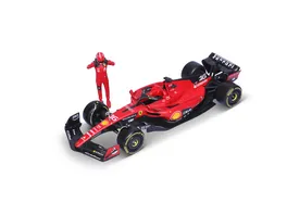 Bburago 1 24 Formel 1 Racing Ferrari SF23 2023 mit Figur Charles Leclerc