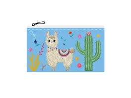 DIAMOND DOTZ Llama Party Zipper Pouch