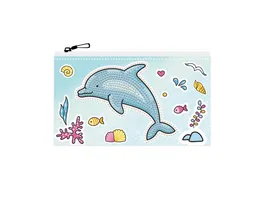 DIAMOND DOTZ Delphin Party Reissverschluss Tasche