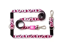 Max Molly Multifunktions Leine Leopard Pink XS