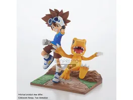 Banpresto Digimon Adventure Adventure Archives DXF PVC Statue Taichi Agumon 15 cm