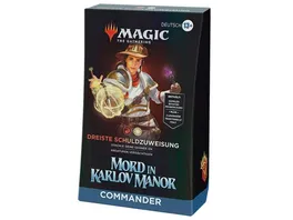 Magic The Gathering Mord in Karlov Manor Commander Deck Dreiste Schuldzuweisung