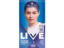 Schwarzkopf LIVE Intense Colour permanente Haarfarbe Blue Berry 059