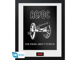 AC DC Framed print For Those About to Rock 30x40