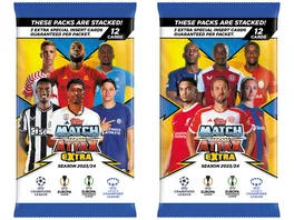 Topps UEFA Champions League Match Attax Extra 2023 2024 Booster Packung je 12 Karten