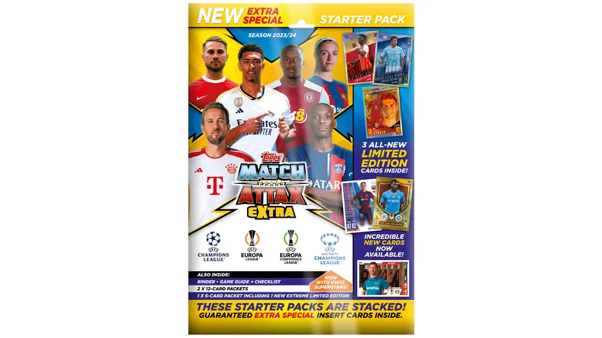 Topps Uefa Champions League Match Attax Extra Starter Pack