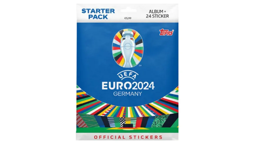 Topps UEFA EURO 2024 Sticker Kollektion Starter Pack Online