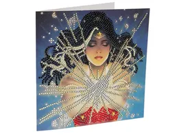 Craft Buddy Crystal Art Diamond Painting Wonder Women DC Comics Crystal Art Card