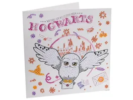 Craft Buddy Crystal Art Diamond Painting Hogwarts Hedwig Harry Potter Crystal Art Card